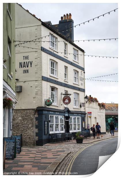 The Navy Inn Print by Chris Day