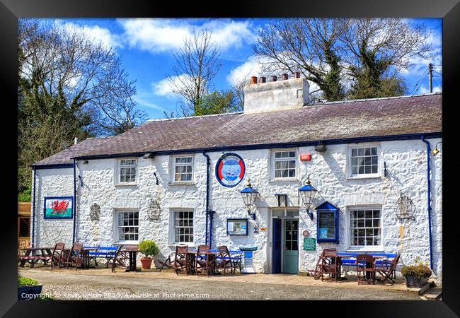The historic Ship Inn in Red Wharf Bay, Anglesey,  Framed Print by Kevin Hellon