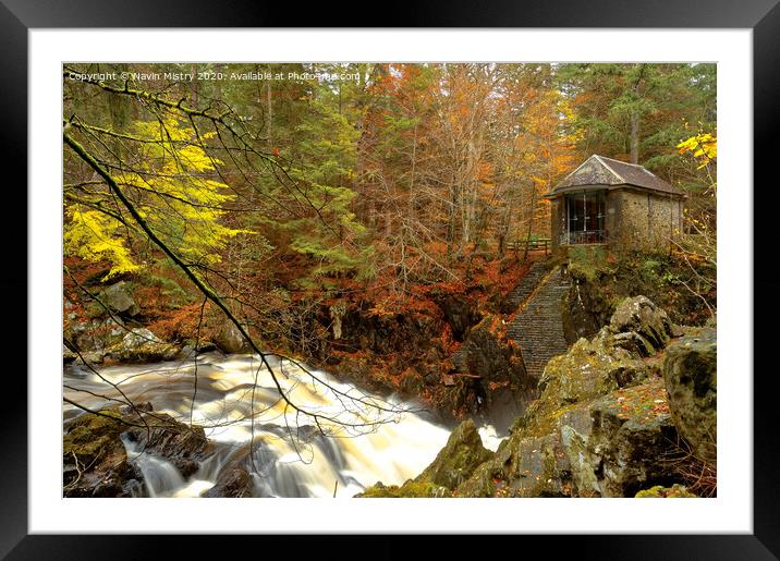 The Hermitage and River Braan, near Dunkeld, Perthshire, Scotland Framed Mounted Print by Navin Mistry