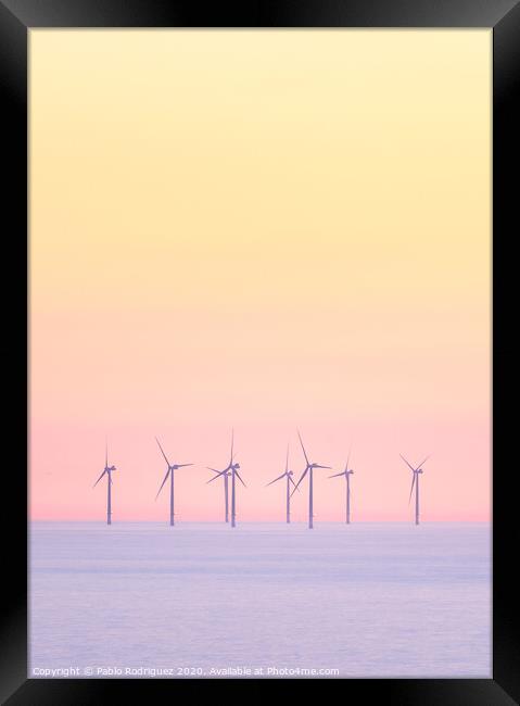 Rampion Wind Farm Framed Print by Pablo Rodriguez