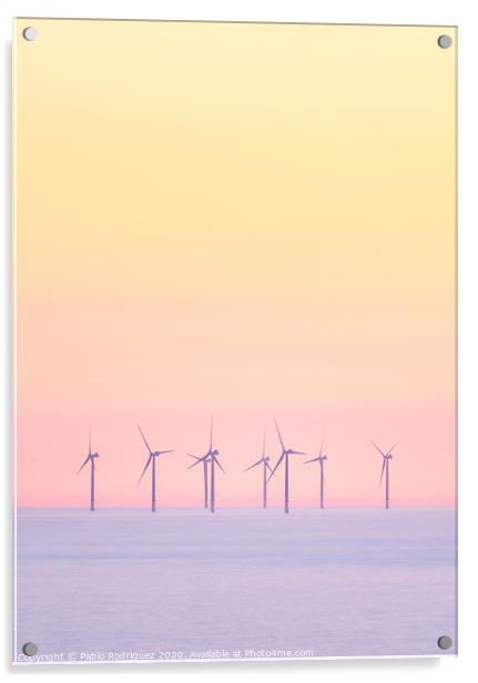 Rampion Wind Farm Acrylic by Pablo Rodriguez