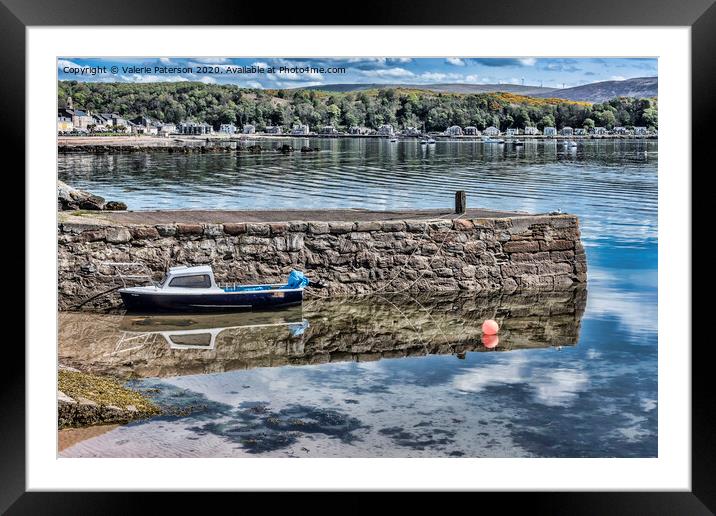 Millport Harbour Framed Mounted Print by Valerie Paterson