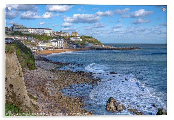 Ventnor Isle Of Wight Acrylic by Wight Landscapes