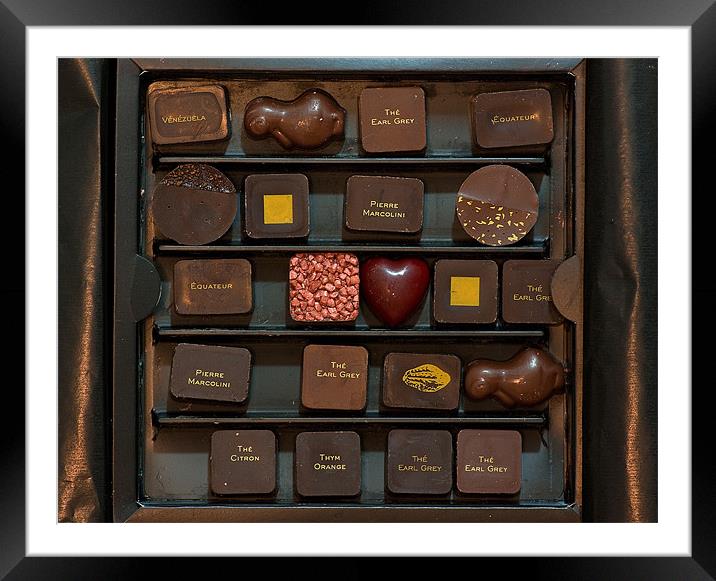 21 chocolates Framed Mounted Print by Pete Hemington
