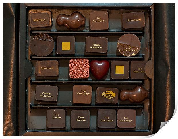 21 chocolates Print by Pete Hemington