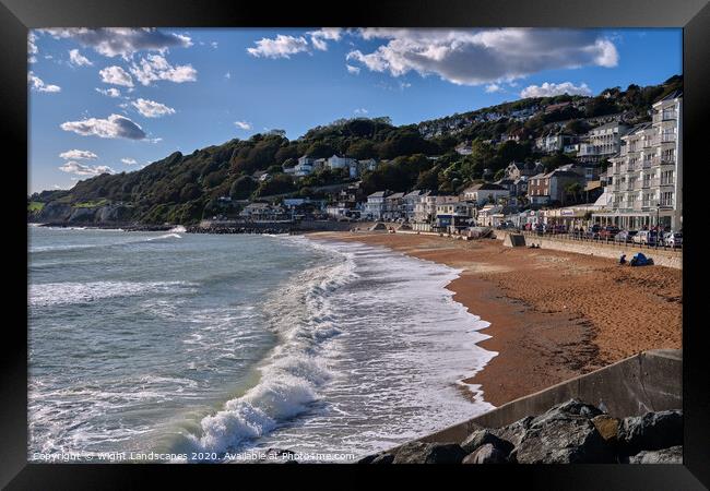 Ventnor Beach Surf Framed Print by Wight Landscapes