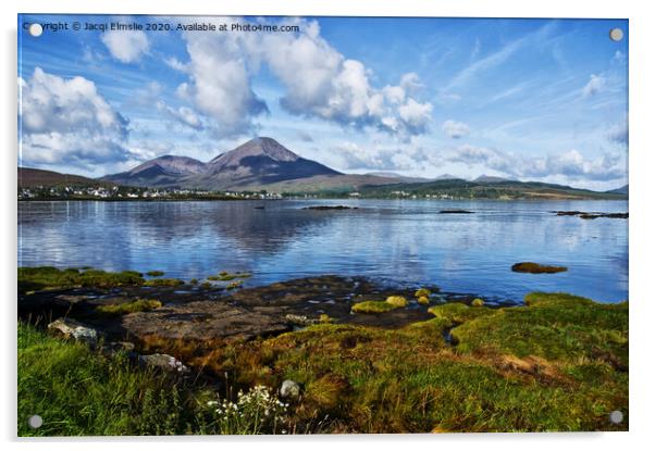 Across Broadford Bay on the Isle of Skye Acrylic by Jacqi Elmslie