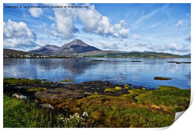 Across Broadford Bay on the Isle of Skye Print by Jacqi Elmslie