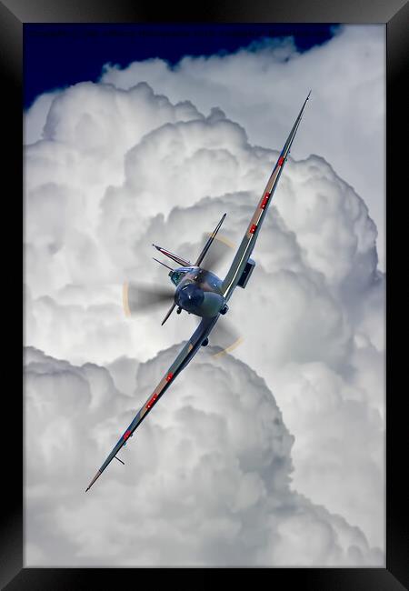 Spitfire in the Clouds 3 Framed Print by Colin Williams Photography