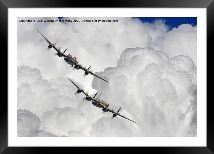  The 2 Lancasters Dunsfold 2 Framed Mounted Print by Colin Williams Photography
