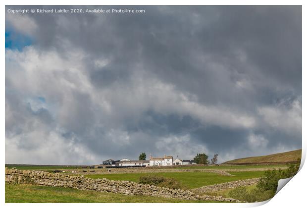 Wool Pits Hill Farm, Upper Teesdale Print by Richard Laidler