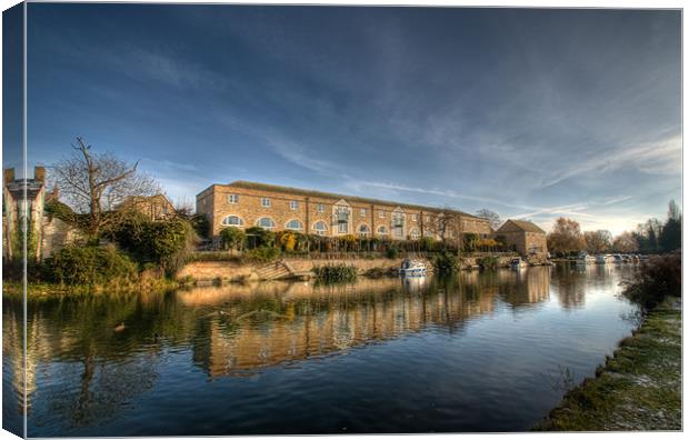 St Neots Riverside Canvas Print by Chris Thaxter