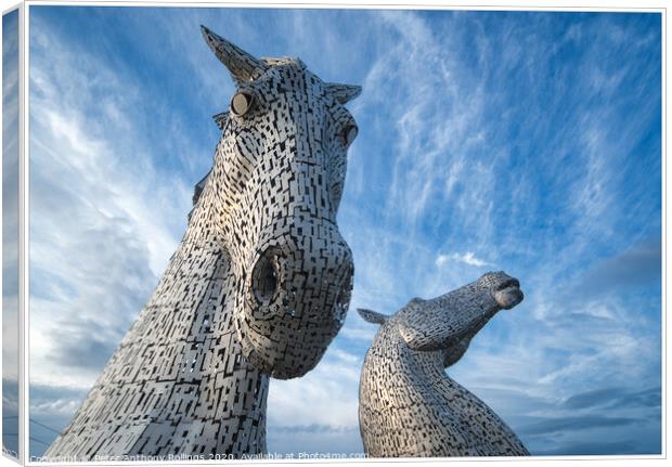 The Kelpies Canvas Print by Peter Anthony Rollings