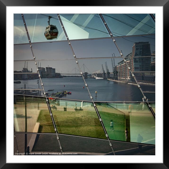 dockland reflections Framed Mounted Print by mark Smith