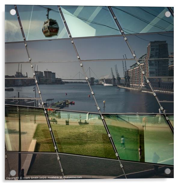 dockland reflections Acrylic by mark Smith