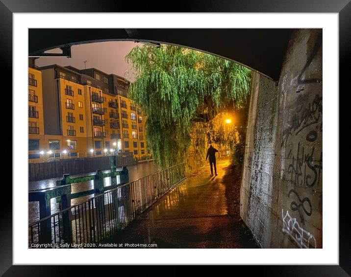 Under the Bridge  Framed Mounted Print by Sally Lloyd