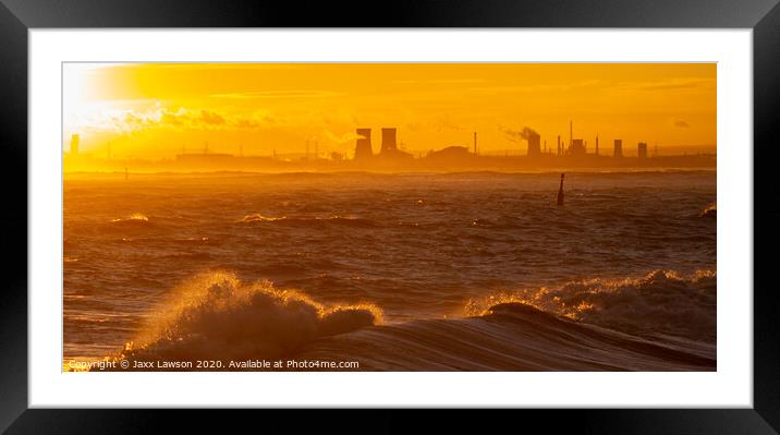 Teesmouth Sunset Framed Mounted Print by Jaxx Lawson