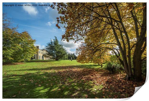 Polesden Lacey in late summer  Print by Kevin White