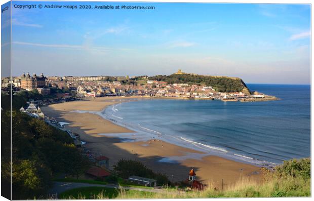 South Bay sands in Scarborough. Canvas Print by Andrew Heaps