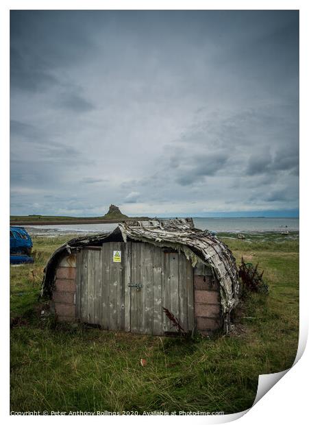 Holy Island Print by Peter Anthony Rollings