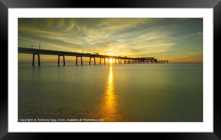 Sunrise at Deal Pier Framed Mounted Print by Anthony Rigg