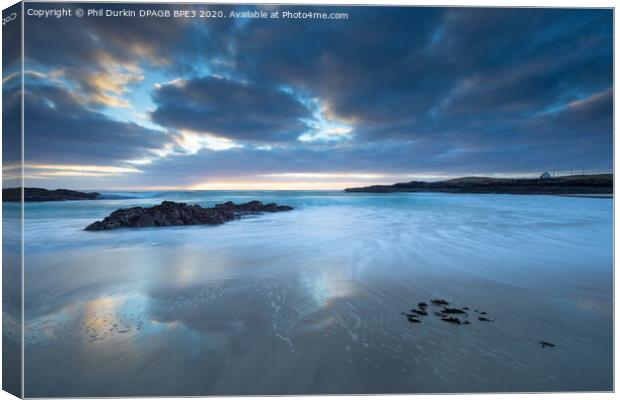 Sunset at Clachtoll Assynt  Canvas Print by Phil Durkin DPAGB BPE4