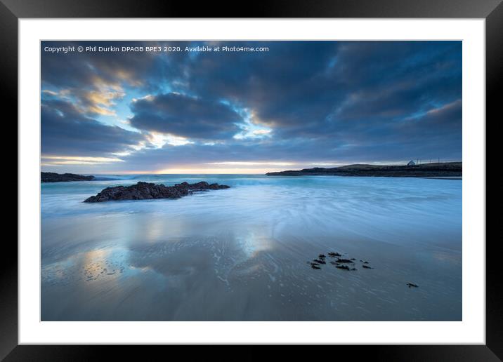 Sunset at Clachtoll Assynt  Framed Mounted Print by Phil Durkin DPAGB BPE4