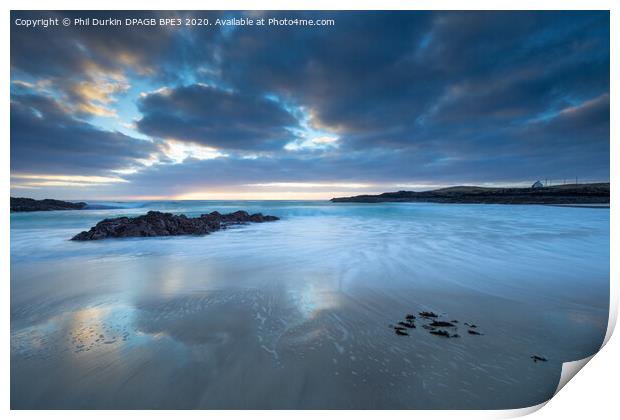 Sunset at Clachtoll Assynt  Print by Phil Durkin DPAGB BPE4