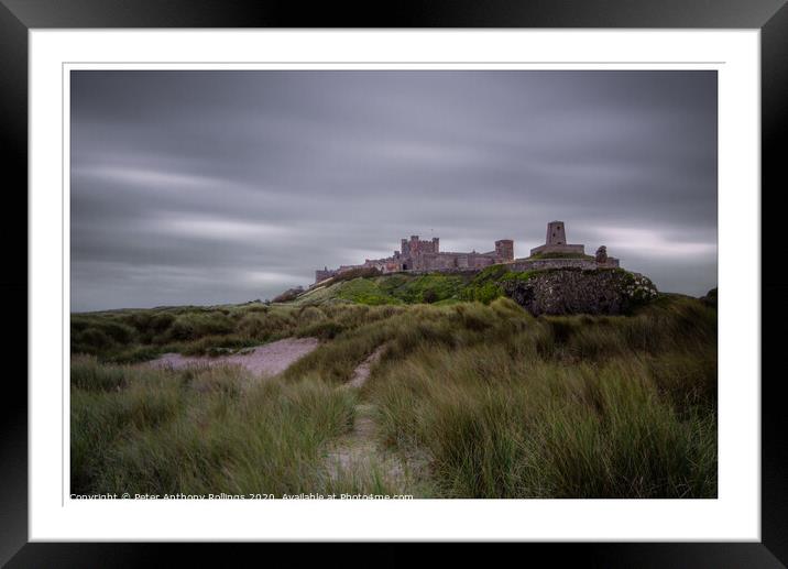 Bamburgh Castle Framed Mounted Print by Peter Anthony Rollings