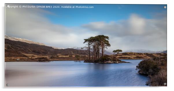 Loch Assynt Scotland Acrylic by Phil Durkin DPAGB BPE4
