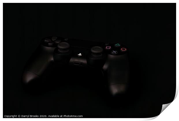 PS4 Controller Print by Darryl Brooks
