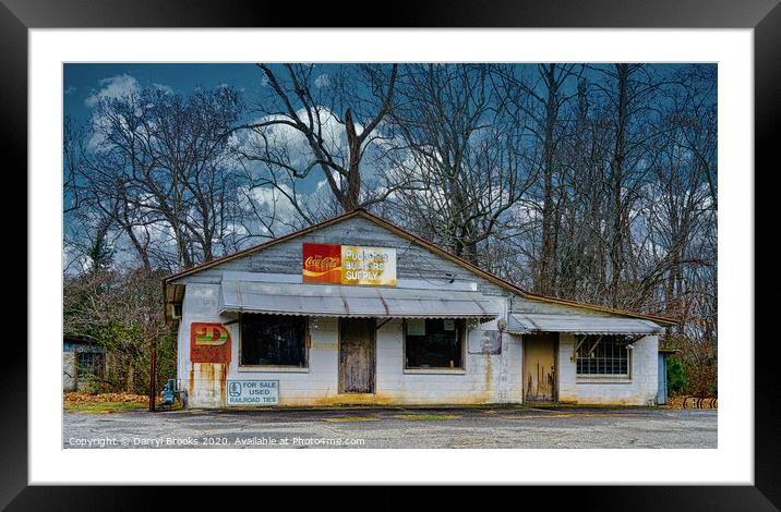 Pucketts Builders Supply Framed Mounted Print by Darryl Brooks