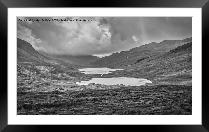 Lochs on the Isle of Mull Framed Mounted Print by Marcia Reay