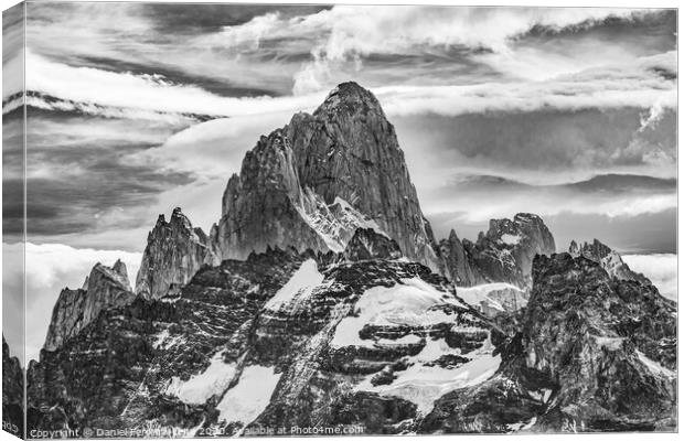 Fitz Roy and Poincenot Mountains, Patagonia - Argentina Canvas Print by Daniel Ferreira-Leite
