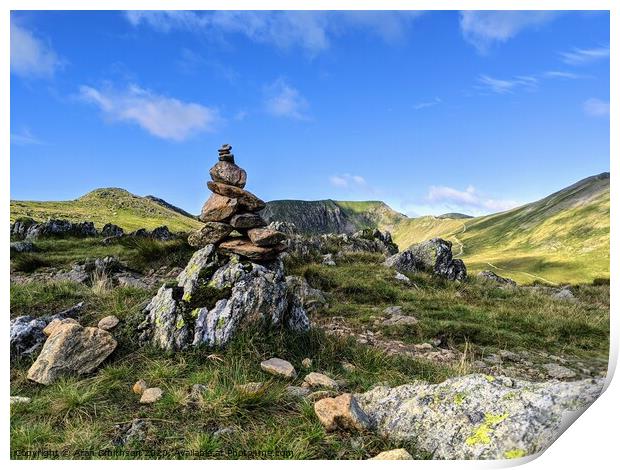 Cairn leading the way Print by Aran Smithson