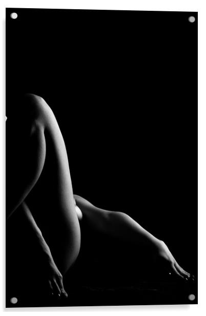 nude bodyscape of woman legs Acrylic by Alessandro Della Torre