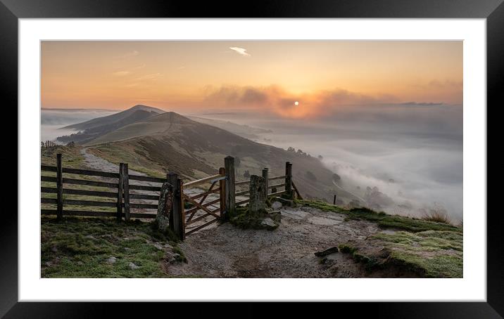 Hope Valley Sunrise Framed Mounted Print by Paul Andrews