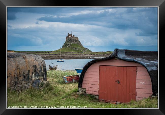 Holy Island Framed Print by Peter Anthony Rollings