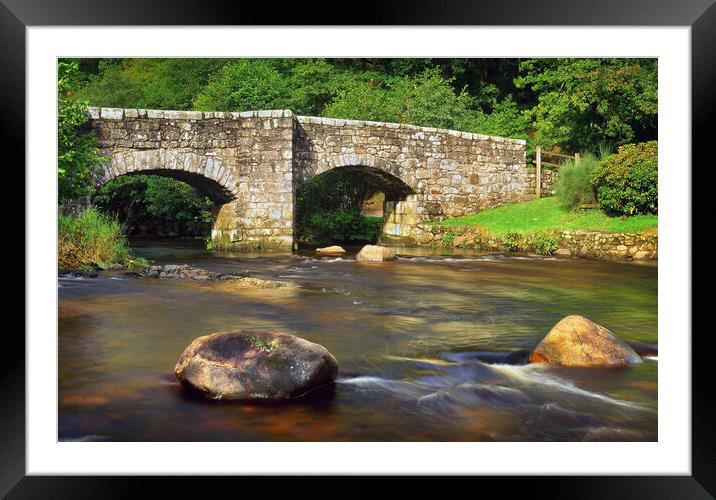Fingle Bridge & River Teign Framed Mounted Print by Darren Galpin