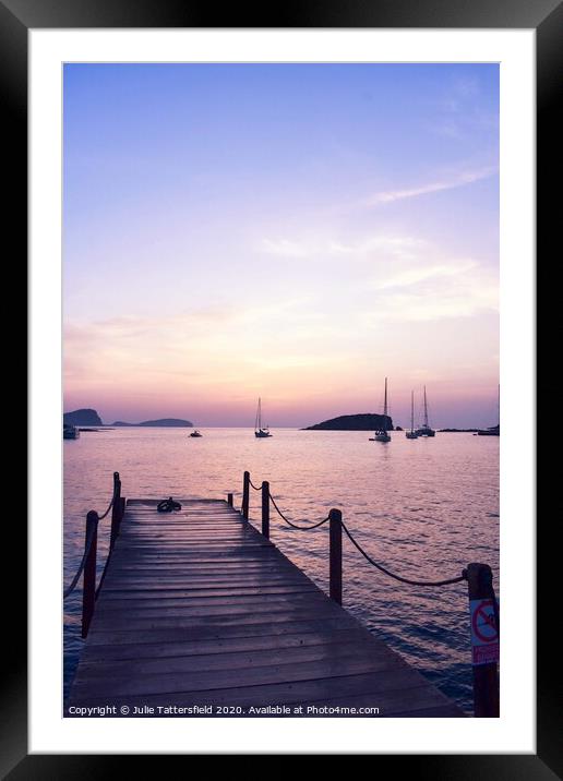 Sunrise in Es Cana Ibiza Framed Mounted Print by Julie Tattersfield