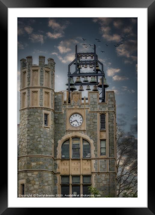 Bell Tower Framed Mounted Print by Darryl Brooks
