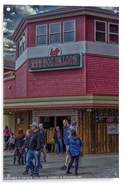 Red Dog Saloon in Juneau Alaska Acrylic by Darryl Brooks