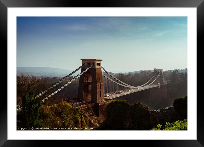 Clifton Suspension Bridge Framed Mounted Print by Mehul Patel