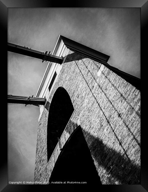 Tower of Clifton suspension bridge, Bristol Framed Print by Mehul Patel