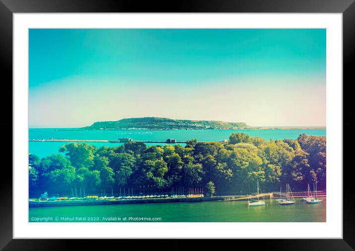 Isle of Portland and Portland Harbour Framed Mounted Print by Mehul Patel