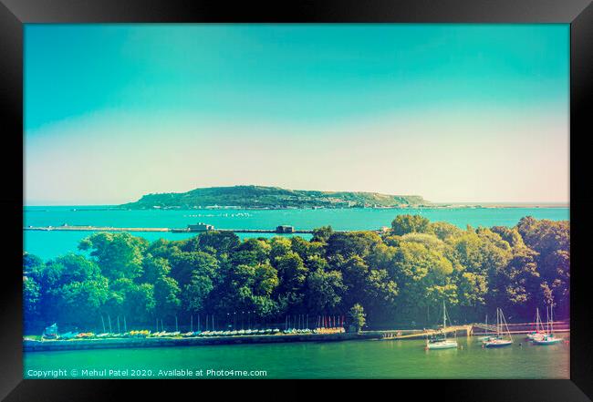 Isle of Portland and Portland Harbour Framed Print by Mehul Patel