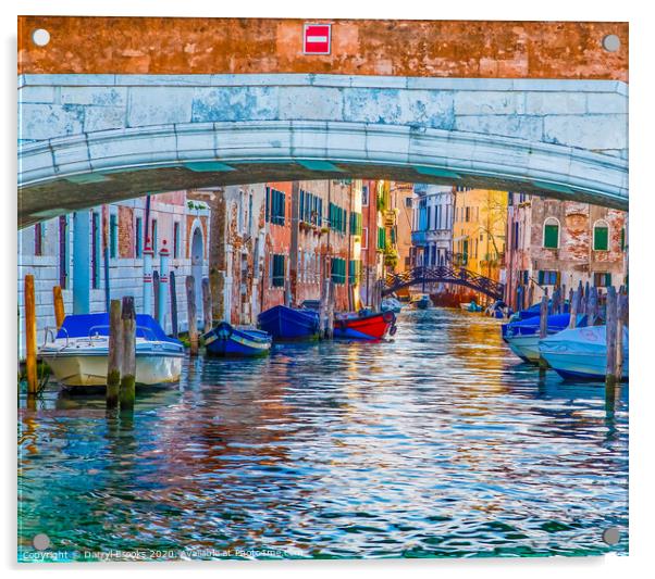 Afternoon Light in Venice Canal Acrylic by Darryl Brooks