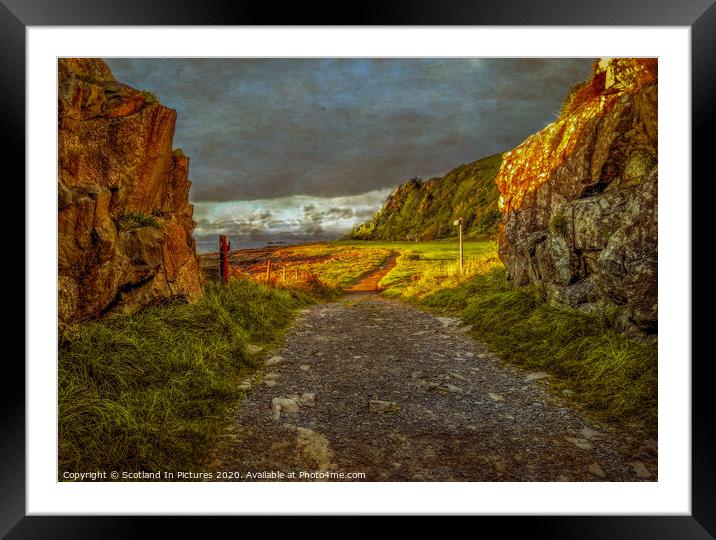 Coastal Path From Portencross To Hunterston Framed Mounted Print by Tylie Duff Photo Art
