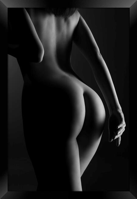 Nude woman body Framed Print by Alessandro Della Torre