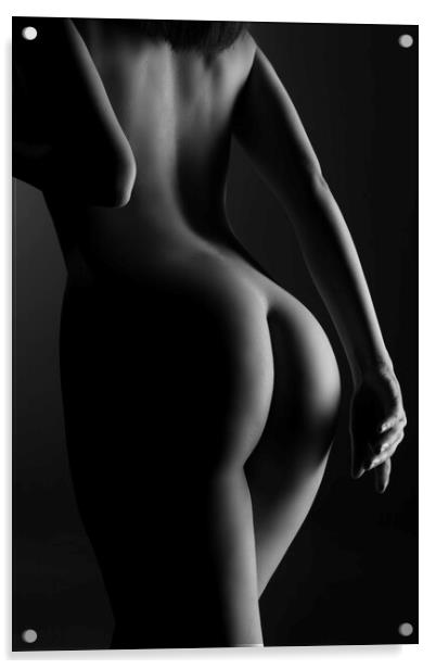 Nude woman body Acrylic by Alessandro Della Torre
